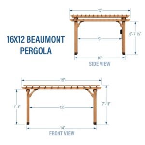 16X12 BEAUMONT PERGOLA - Image 6
