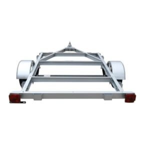 STIRLING, 4ft. x 6ft. Galvalume Kit Trailer w/8in. Wheels, Load Capacity 800 lb, Deck Length 6 ft, Deck Width 4 ft, Model# 48-072-KO8 - Image 3