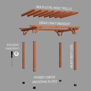 14×12 Beaumont Pergola - Image 5