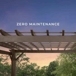14×10 Ashford Traditional Steel Pergola With Sail Shade Soft Canopy - Image 9