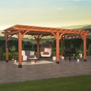 20×12 beaumont pergola – brown - Image 26